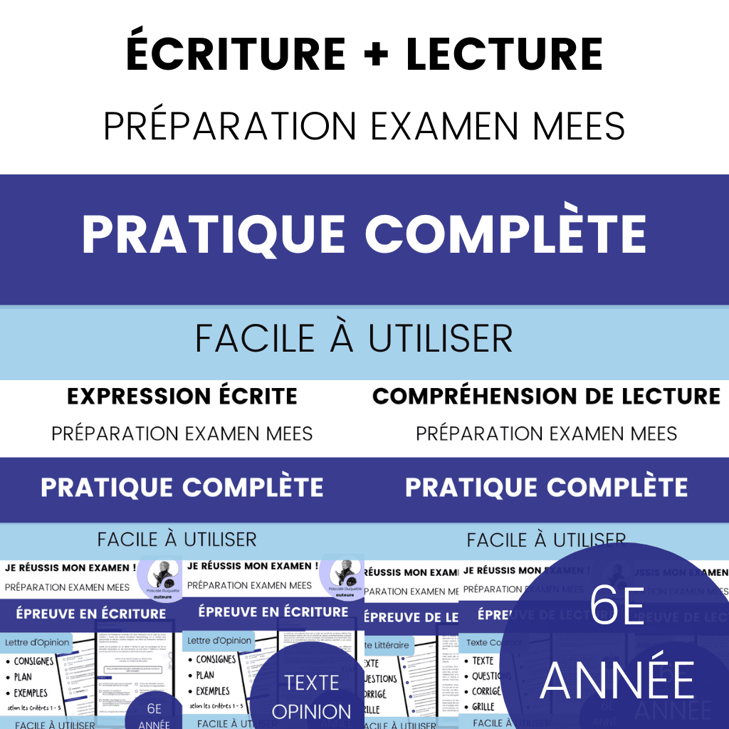 Épreuves 6e année