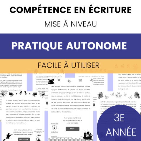 Écriture : 3e année