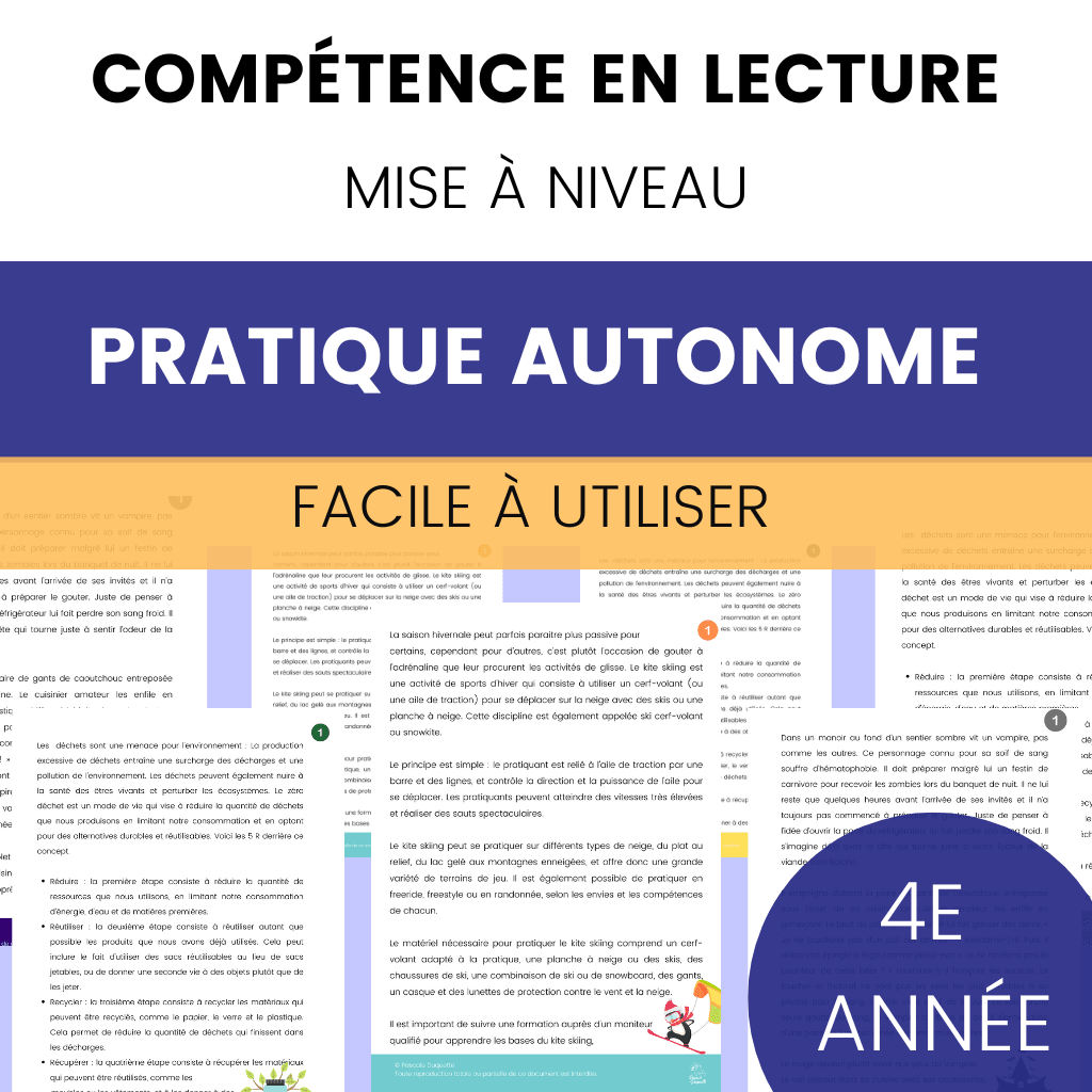 Lecture : 4e année