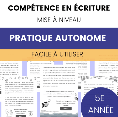 Écriture : 5e année